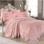 Royal Home Ebru Fransız Battaniye Takımı 6 Parça