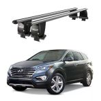 Royal Hyundai Maxcruz / Santa Fe (2012-2018) Uyumlu Gri Kilitli Ara Atkı Port Bagaj Tavan Barı