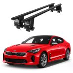 Royal Kia Stinger (2018 ve Sonrası) Uyumlu Siyah Kilitli Ara Atkı Port Bagaj Tavan Barı