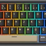 Royal Kludge R65 Phantom RGB Türkçe Kablolu Gaming Klavye