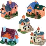 Royal Love 1 Set 5 Avrupa Villa Minyatür Bonsai Dıy Craft Terrarium Heykelcik (Yurt Dışından)