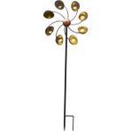 Royal Love 66CM Yel Değirmeni Bahçe Dekor Retro Rüzgar Spinner Sanatı Kazı Veranda Avlu Çim Sarı (Yurt Dışından)