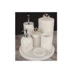 ROYAL MADEMOISELLE Even Coral 7 Parça Mermer Banyo Seti - Silver