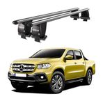Royal Mercedes X-Class (2018 ve Sonrası) Uyumlu Gri Ara Atkı Port Bagaj Tavan Barı
