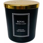 Royal Mum Royal Lux Powder Soft Aromalı Bardak Mum Lüks Gold Kapaklı 165 gr - Siyah - 1 Adet