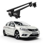 Royal Nissan Pulsar (2014 ve Sonrası) Uyumlu Siyah Kilitli Ara Atkı Port Bagaj Tavan Barı