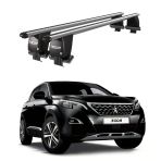 Royal Peugeot 3008 (2016-2020) Uyumlu Gri Kilitli Ara Atkı Port Bagaj Tavan Barı