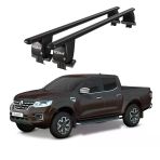 Royal Renault Alaskan (2016 ve Sonrası) Uyumlu Siyah Ara Atkı Port Bagaj Tavan Barı