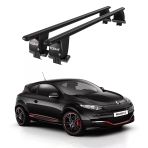 Royal Renault Megane (2009 - 2016) Uyumlu Siyah Kilitli Ara Atkı Port Bagaj Tavan Barı