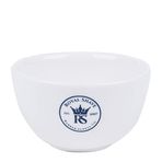 ROYAL SHAVE Seramik Dokulu Tıraş Kasesi - Tıraş Sabunu ve Tıraş Kremi Tabağı, Zengin Köpük için Dokulu (Beyaz)