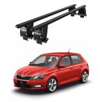 Royal Skoda Fabia III (2015 ve Sonrası) Uyumlu Siyah Kilitli Ara Atkı Port Bagaj Tavan Barı
