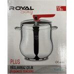Royal Song 15TL Paslanmaz 18 lt Bordo Çelik Düdüklü Tencere
