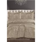 Royal Şönil Çift Kişilik Yatak Örtüsü 240X260 cm Bej - 240 x 260 cm