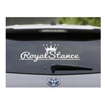 Royal Stance Taçlı Büyük Boy Cam Yazısı Stickeri arka cam