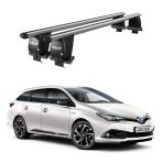 Royal Toyota Auris (E210) Touring (2018 ve sonrası) Uyumlu Gri Ara Atkı Port Bagaj Tavan Barı