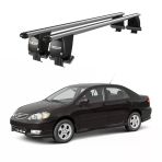 Royal Toyota Corolla (2006-2017) Uyumlu Gri Kilitli Ara Atkı Port Bagaj Tavan Barı