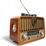 Royal Trend Nostaljik Fenerli Radyo Nostalji Radyo(Bluetooth Özellikli) - Koyu Kahverengi