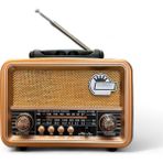 Royal Trend Nostaljik Radyo Eskitme Mini Nostalji Radyo(Telefon Stand Özellikli) - Kahverengi