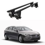 Royal Volvo V60 (2010-2011) Uyumlu Siyah Kilitli Ara Atkı Port Bagaj Tavan Barı