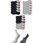 Royaleks 15 Çift Siyah ve Gri Kadın Görünmez Çorap