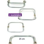 Royaleks 3 Kademeli Gizli Metal Mango Çanta Bursu - 25 cm - Metal Çanta Aparatı