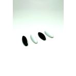 Royaleks 4 Adet Plastik Çengelli Eşarp Ve Şal İğnesi Siyah Beyaz 4 cm RT-RYL-HMR10108