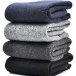 Royaleks 4 Çift Termal Kalın Kışlık Havlu Çorap Erkek Kadın Unisex Pamuk - 40 - 45 - Çok Renkli