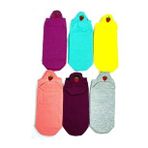 Royaleks 6 Çift Çilek Nakış Baskılı Pamuklu Yumuşak Kadın Bilek Çorap