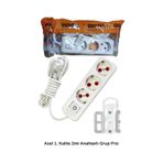 Royaleks 68134 2 mt Askı Aparatlı Anahtarlı 3'lü Grup Priz