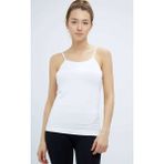 Royaleks 846 Elite Life Kadın İp Askılı İz Yapmaz Uzun Beyaz Atlet