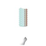 Royaleks 9 Çift Beyaz Kadın Bilek Çorap