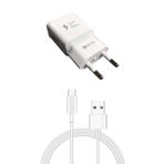 Royaleks Android Type-C Uçlu Hızlı Şarj Aleti 3.1A 1 Metre Kablolu Hızlı Şarj Cihazı - Beyaz