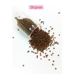 Royaleks BNC029 11/0 2 mm 20 gr Çok Koyu Turuncu Dökme Cam Kum Boncuk