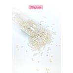 Royaleks BNC030 11/0 2 mm 20 gr Parlak Beyaz Dökme Cam Kum Boncuk