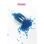 Royaleks BNC042 60 gr 11/0 2 mm Şeffaf Mavi Dökme Cam Kum Boncuk