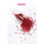 Royaleks BNC050 60 gr 11/0 2 mm Şeffaf Koyu Kırmızı Dökme Cam Kum Boncuk