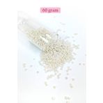 Royaleks BNC065 60 gr 11/0 2 mm Parlak Beyaz Dökme Cam Kum Boncuk