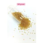 Royaleks BNC068 60 gr 11/0 2 mm Şeffaf Bal Rengi Dökme Cam Kum Boncuk