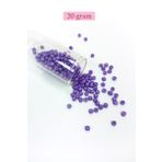 Royaleks BNC080 4 mm 20 gr Mor Dökme Cam Büyük Boy 6/0 Kum Boncuk