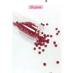 Royaleks BNC097 4 mm 20 gr Bordo Dökme Cam Büyük Boy 6/0 Kum Boncuk