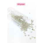 Royaleks BNC122 60 gr 6/0 4 mm Şeffaf Büyük Boy Dökme Cam Kum Boncuk