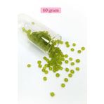 Royaleks BNC128 60 gr 6/0 4 mm Şeffaf Mat Yeşil Büyük Boy Dökme Cam Kum Boncuk