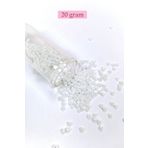 Royaleks BNC145 8/0 3 mm 20 gr İnci Beyaz Dökme Cam Kum Boncuk
