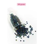 Royaleks BNC210 3 mm 60 gr Lacivert Yeşil 8/0 Dökme Cam Kum Boncuk