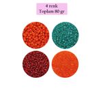Royaleks BNC402 11/0 2 mm 4 Renk 80 gr Dökme Cam Kum Boncuk