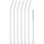 Royaleks Cam Pipet 6'lı + Temizleme Fırçası - Renkli
