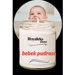 Royaleks Doğal Özel Seri Kokulu Dekoratif Kavanoz Mum 210 cc - Bebek Pudrası - RYL
