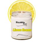 Royaleks Doğal Özel Seri Kokulu Dekoratif Kavanoz Mum 210 cc - Limon Esansı - RYL