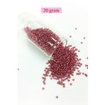 Royaleks Dökme Cam Kum Boncuk (11/0) 2 mm - 20 Gram - Koyu Pembe - BNC011