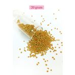 Royaleks Dökme Cam Kum Boncuk (11/0) 2 mm - 20 Gram - Sarı Turuncu - BNC031